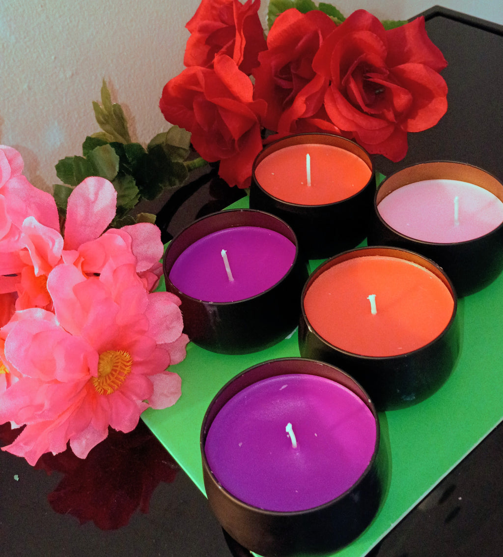 Scented Candles in Black Tin