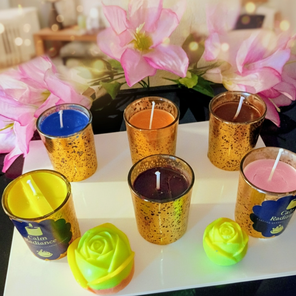 Gold Glass Scented Candles