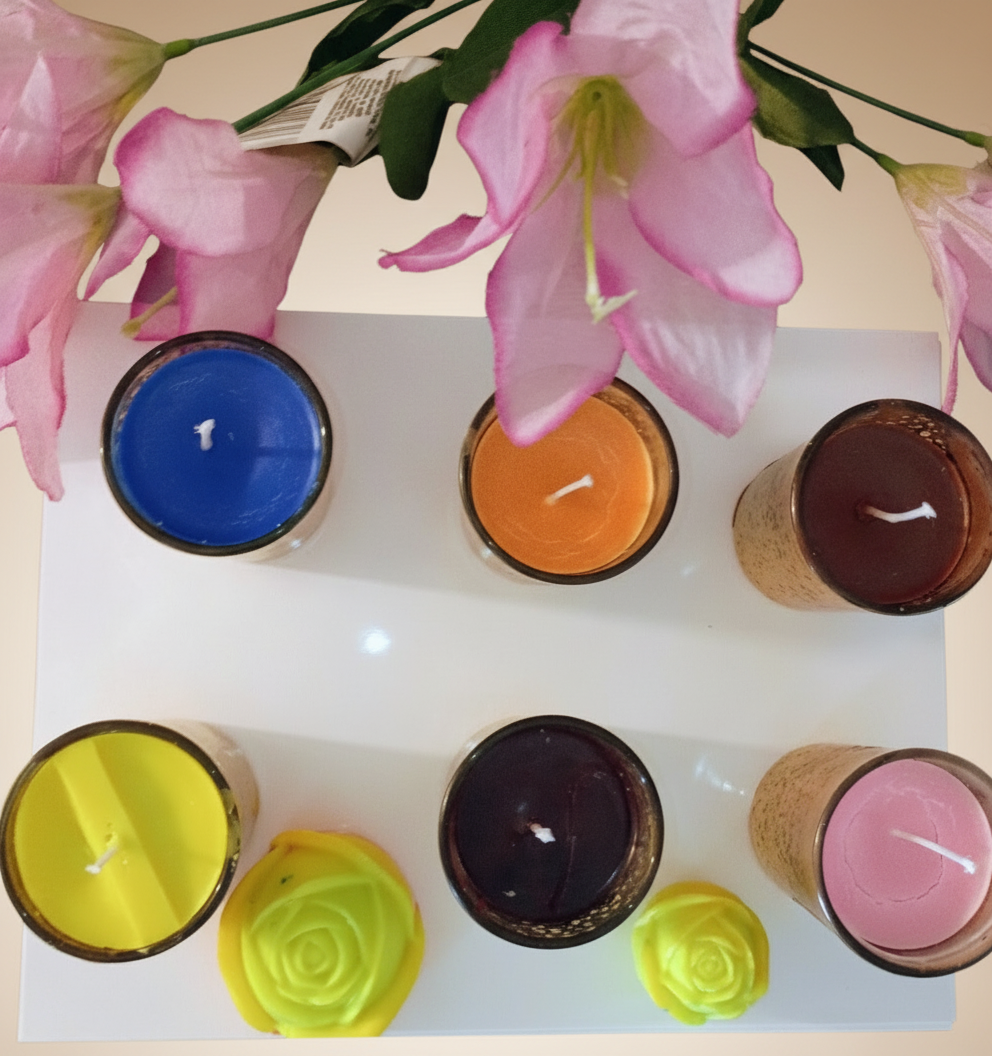 Gold Glass Scented Candles