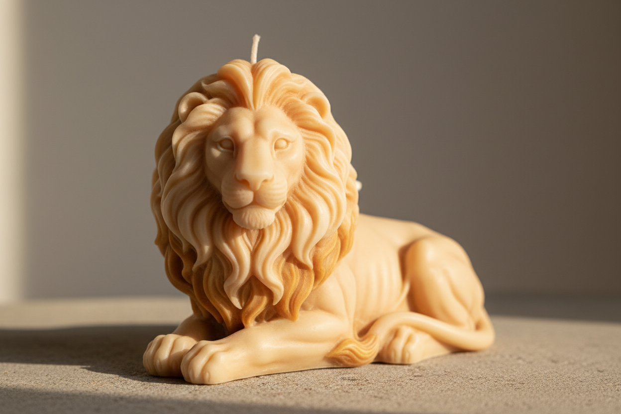 lion shaped candle