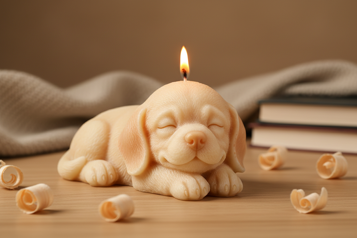 puppy candle