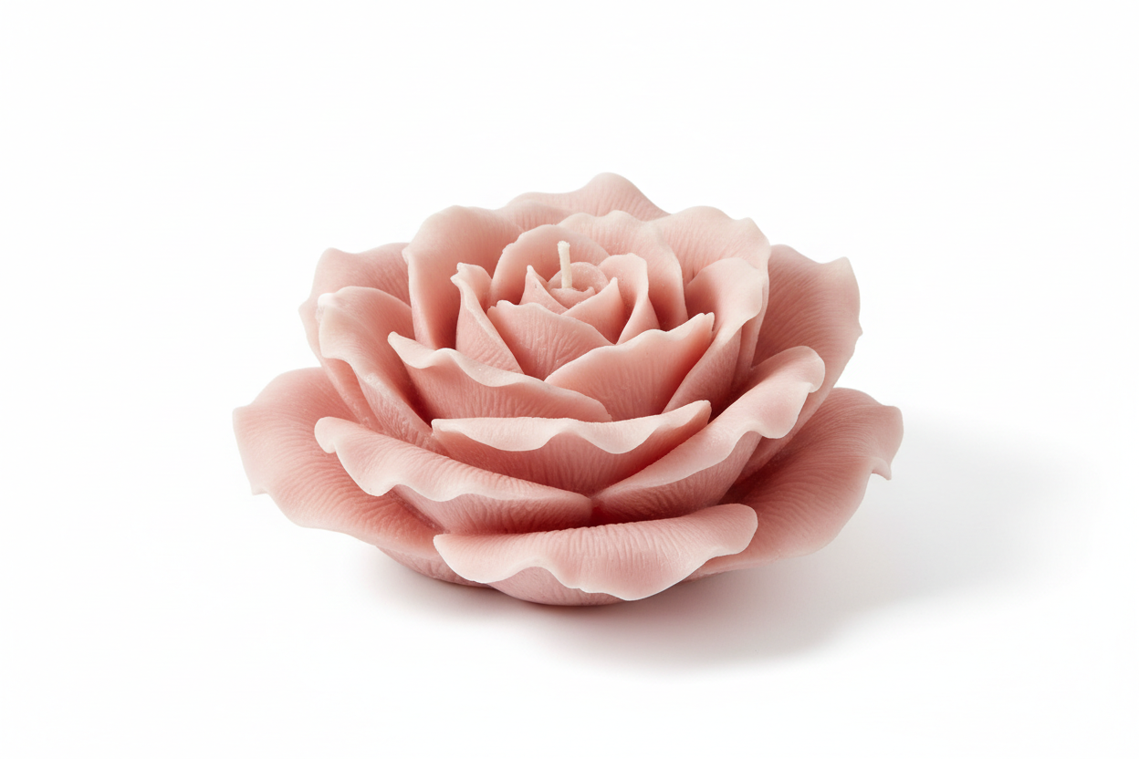 rose shaped candle